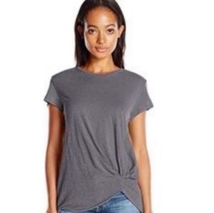 Michael Stars Front Twist Supima Knot Tee OS
